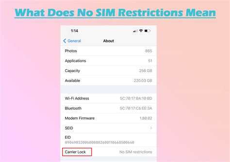phone says no sim restrictions